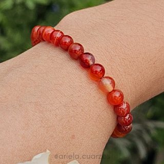 Pulsera elástica de Cornalina