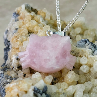 Dije Gatito en cuarzo