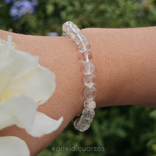 Pulseras elásticas de Cuarzo Cristal