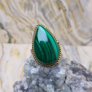 Anillo Malaquita ACupreo