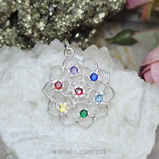 Dije Flor 7 chakras