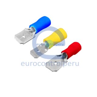 Terminal Aislado Macho Plano Faston