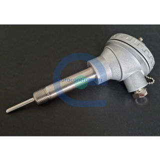 Sensor de Temperatura RTD con cabezal y extensión de bulbo