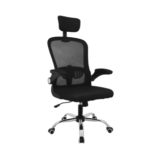 Silla Giratoria Evok Brazos Abatibles Negro Ofideas