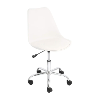 Silla De Diseño Ema Giratoria Blanco Ofideas