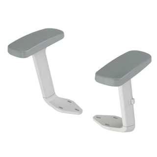 Brazos De Silla Giratoria Regulable PU - ZF (Par) Blanco/Gris Ofideas