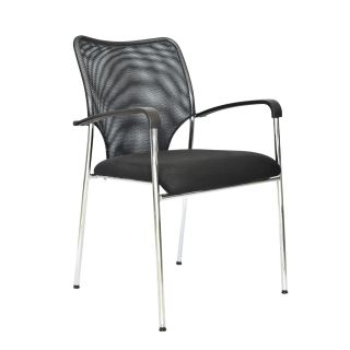 Silla Fija Penelope Malla Negro Ofideas