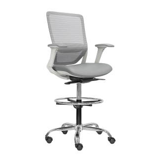Silla Loop Cajero Ergonómica Bc Ac Gris Ofideas