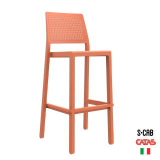 Silla De Bar Emi 75 Terracota Ofideas