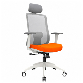 Silla Ergonómica Milano Presidente Nylon Naranja Ofideas