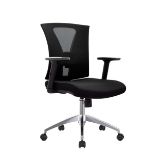 Silla Ergonómica Nix Gerente Aluminio Negro Ofideas