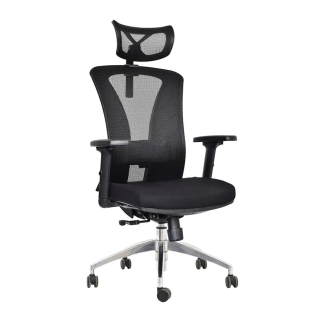 Silla Ergonómica Reclinable Versalles Presidente Aluminio Negro Ofideas