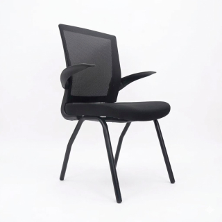 Silla Fija Bloz Brazos Abatibles Negro En Ofideas