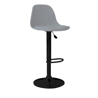 Silla Para Bar Regulable Boat Gris Estructura Negro Ofideas