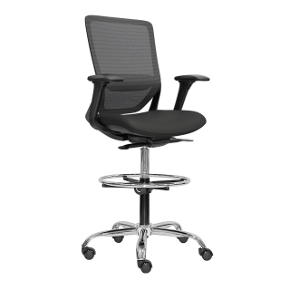 Silla Loop Cajero Ergonómica Bc Ac Negro Ofideas