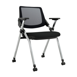 Silla Fija Foldy Con Ruedas Premium Negro Ofideas