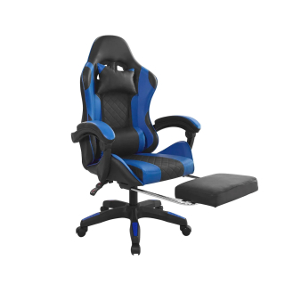 Silla Gamer Byd Reposapies Negro/Azul Ofideas