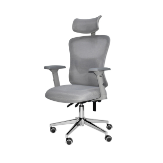 Silla Ergonómica Fone Ultra 3D Presidente Cromado Gris Ofideas