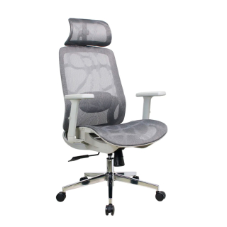 Silla Ergonómica Denver Premium Malla Gris Ofideas
