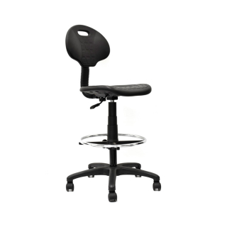 Silla Cajero Twig 1p Ruedas Bn Ac Negro Ofideas