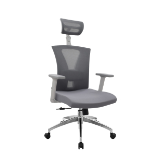 Silla Ergonómica Niza Presidente Gris Aluminio Ofideas