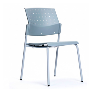 Silla De Diseño Fija Movie Gris Estructura Gris Ofideas