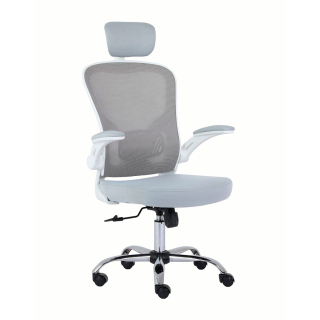 Silla Ergonómica Venecia Brazos Abatibles Gris Ofideas