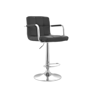 Silla De Bar Regulable En Altura Nill Cb Negro Ofideas