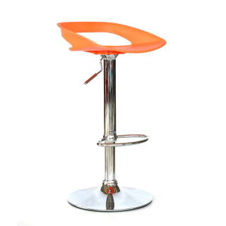 Silla Para Bar Tribeca Naranja Regulable En Altura Ofideas