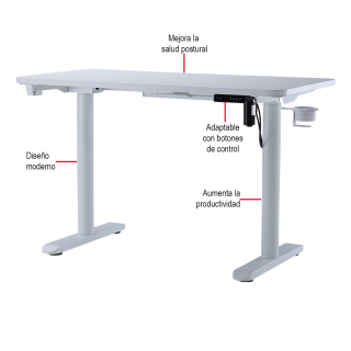 Escritorio Inteligente Regulable Up Premium Blanco Ofideas