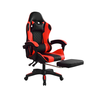 Silla Gamer Byd Reposapies Negro/Rojo Ofideas