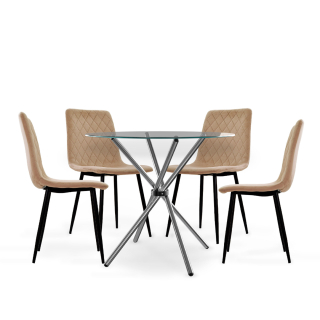 Juego De Comedor Venza 4 Asientos Ofideas