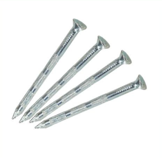 Clavos de acero p / Concreto Estriado Zincado