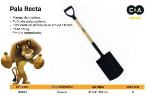 PALA RECTA