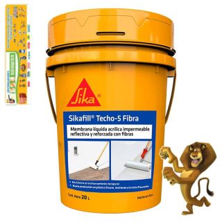 SIKAFILL TECHO 5 FIBRAX 20 LT