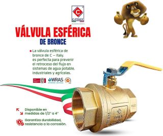 VALVULA ESFERICA DE BRONCE
