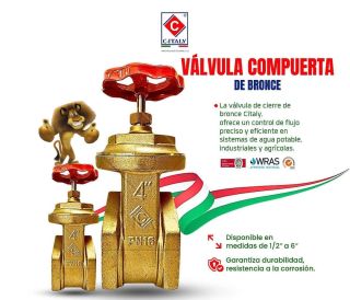VALVULA COMPUERTA DE BRONCE