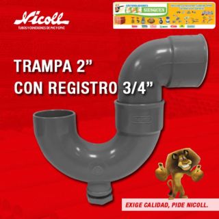 A TRAMPA NICOLL DE 2 CON REGISTRO DE 3/4