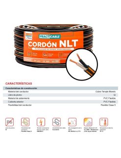 A CABLE VULCANIZADO 2 X 14 AWG INDECO - 300/500V
