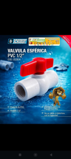 LLAVE DE 1/2 PVC CON ROSCA SCHUBERT