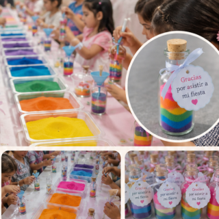 Alquiler de Taller de Botellitas con Arena de Colores