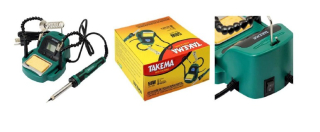 ESTACIÓN DE SOLDADURA 220 VAC 58W 200 A 450 °C CON DISPLAY, MODELO: ZD-8988D-C , MARCA:  TAKEMA