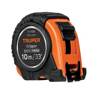 FLEXÓMETRO GRIPPER CONTRA IMPACTOS 10 M CINTA 32 MM, TRUPER   Código: 14582