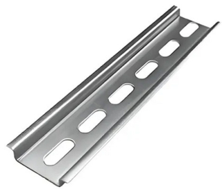Riel DIN ESTANDAR DE 35 mm RANURADO. 2 M DE LOGINTUD FABRICADO EN ACERO