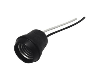 PORTA LAMPARA COLGANTE E27 DE PLÁSTICO REFORZADO