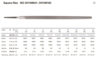 LIMA CUADRADA BASTARDA SEMIFINA Y FINA– PACHA TOOL