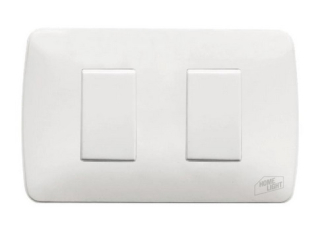 INTERRUPTOR DE CONMUTACIÓN 3 VÍAS DOBLE PARA EMPOTRAR