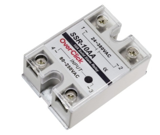 RELE DE ESTADO SOLIDO MONOFASICO SSR 10 AMP/ 24 A 380  VAC
