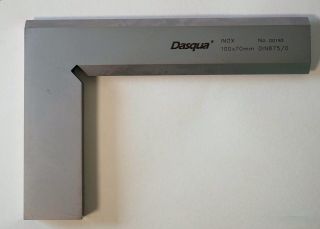 ESCUADRA DE PRESICION BISELADA DE 100X70mM  DIN875/0  CODIGO:9111-1115 , DASQUA