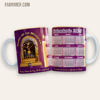 TAZAS - CALENDARIO SEÑOR DE LOS MILAGROS 
